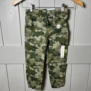 Okie Dokie Twill Camo Camouflage Toddler Joggers Size 4T NEW